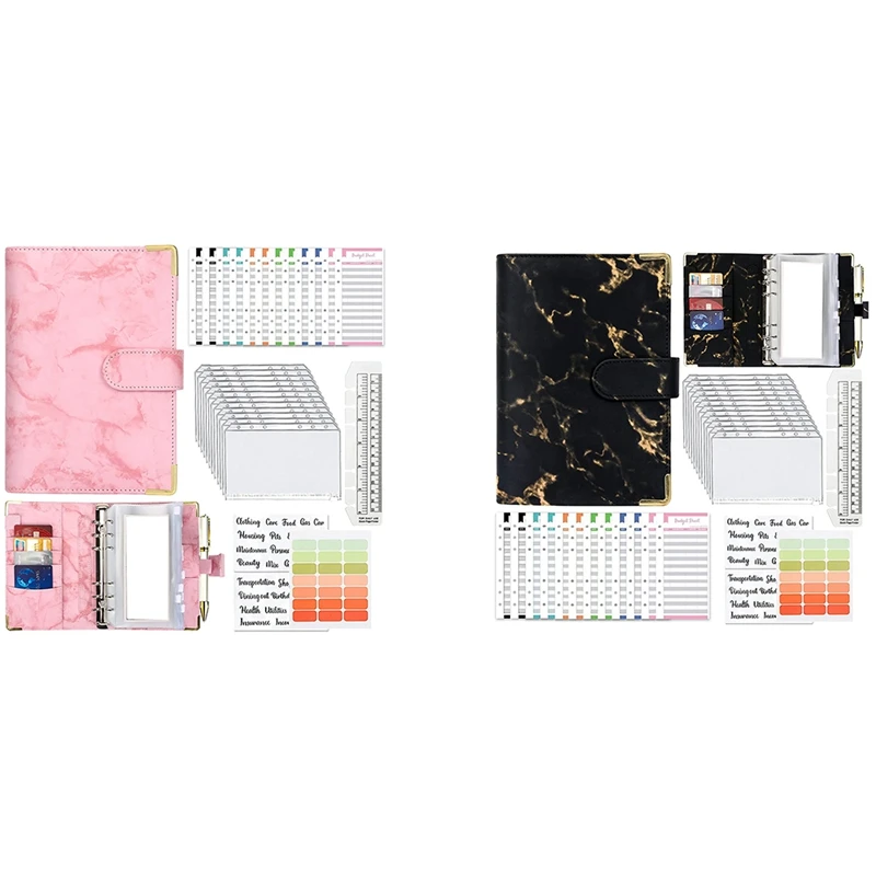 A6 Ring Binder,Loose Leaf Notebook With Clear Plastic Binder Covers, Money Saving Binder Wallet For Travel And Journal
A6 Ring Binder,Loose Leaf Notebook With Clear Plastic Binder Covers, Money Saving Binder Wallet For Travel And Journal