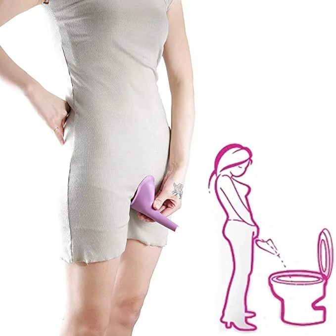 Outdoor Travel Camping Portable Female Urinal designed for Woman Design Soft Silicone Urination Ladies Device Stand Up & Pee
Outdoor Travel Camping Portable Female Urinal designed for Woman Design Soft Silicone Urination Ladies Device Stand Up & Pee