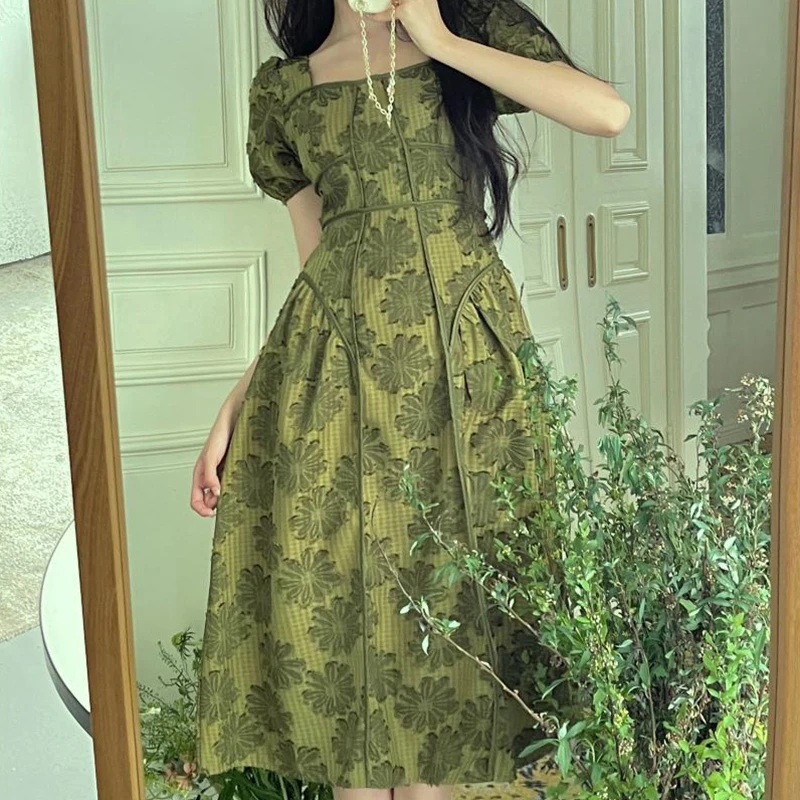 Retro niche design sense square neck dress 2022 new French dress dresses for women party A-LINE Regular
Retro niche design sense square neck dress 2022 new French dress dresses for women party A-LINE Regular