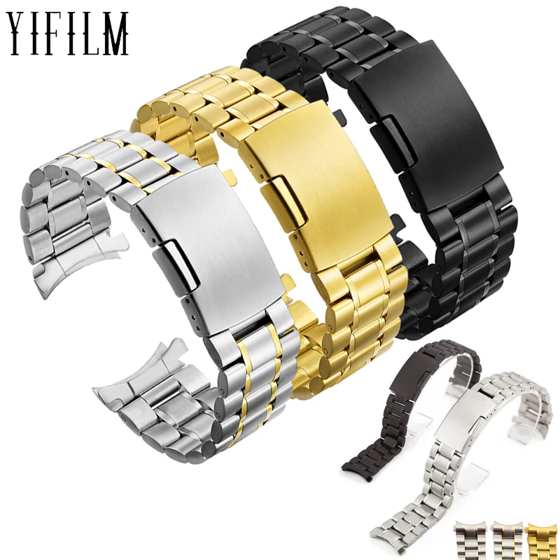 16-22mm Metal Band For Samsung Huawei Garmin Stainless Steel Five Bead Strap Solid Curved End Bracelet Watch Quick Release Band 
16-22mm Metal Band For Samsung Huawei Garmin Stainless Steel Five Bead Strap Solid Curved End Bracelet Watch Quick Release Band