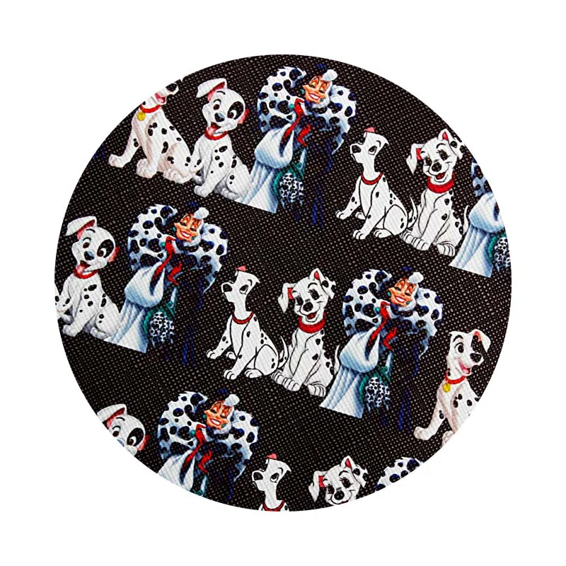 Disney One Hundred and One Dalmatians Faux Synthetic Leather 30X136cm/roll Printed for DIY Hairbow Craft Handmade
Disney One Hundred and One Dalmatians Faux Synthetic Leather 30X136cm/roll Printed for DIY Hairbow Craft Handmade