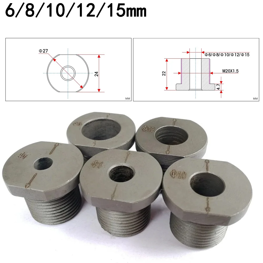 3 In 1 Hole Punch Accessory Metal Drill Sleeve 6-15mm Doweling Jig Drill Bushing Carpenter Woodworking Tool
3 In 1 Hole Punch Accessory Metal Drill Sleeve 6-15mm Doweling Jig Drill Bushing Carpenter Woodworking Tool
