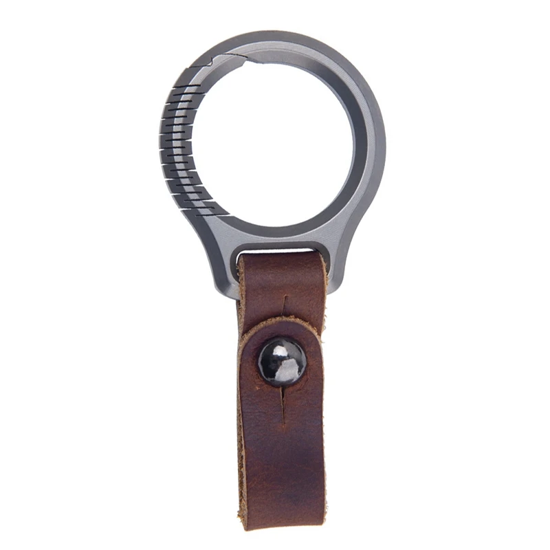 Titanium Alloy Keychain Car Keychain Pendant Cowhide Strap Pendant EDC Tool Men's Gift Gift
Titanium Alloy Keychain Car Keychain Pendant Cowhide Strap Pendant EDC Tool Men's Gift Gift