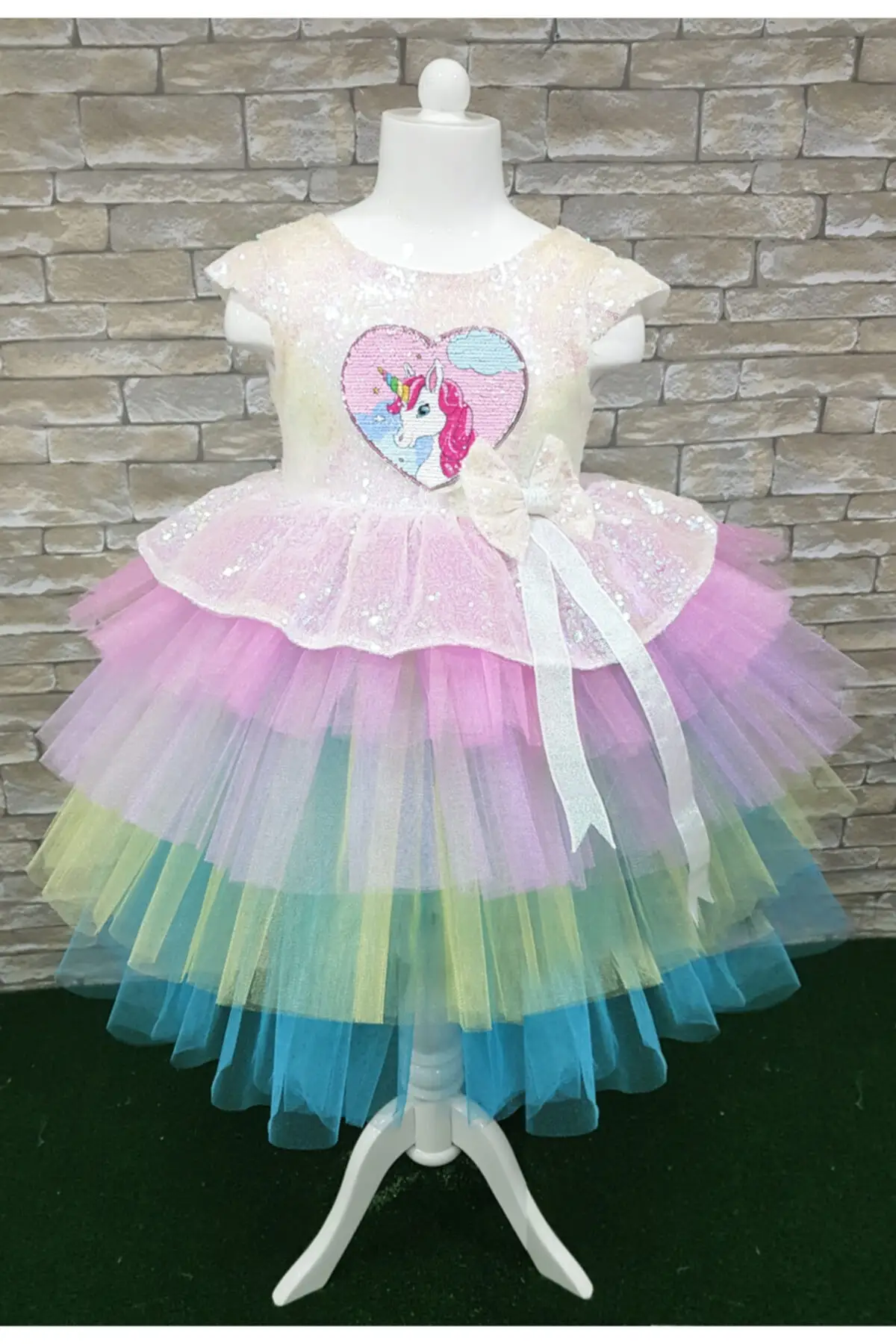 Unıcorn Special Day Birthday Female Child Dress Party, Casual, Wedding, Engagement Special Day, Costume, feast, Glitter 
Unıcorn Special Day Birthday Female Child Dress Party, Casual, Wedding, Engagement Special Day, Costume, feast, Glitter