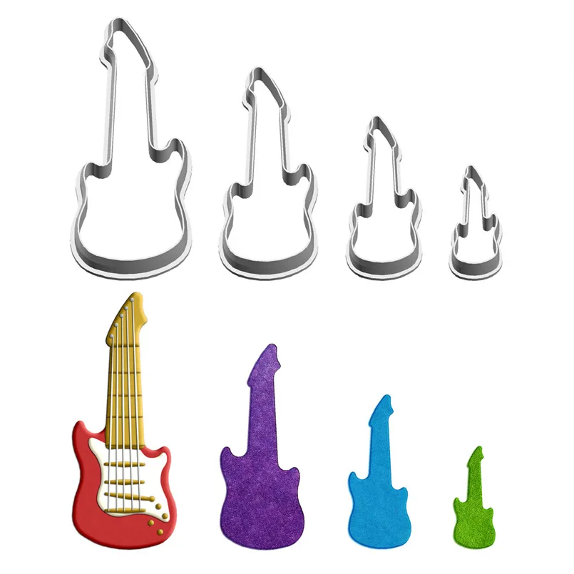 Четыре спецификации мультяшных рок-инструментов, электрическая гитара, Пластиковая форма, искусственная, формочки для печенья и суши, фрук...
Четыре спецификации мультяшных рок-инструментов, электрическая гитара, Пластиковая форма, искусственная, формочки для печенья и суши, фрук...