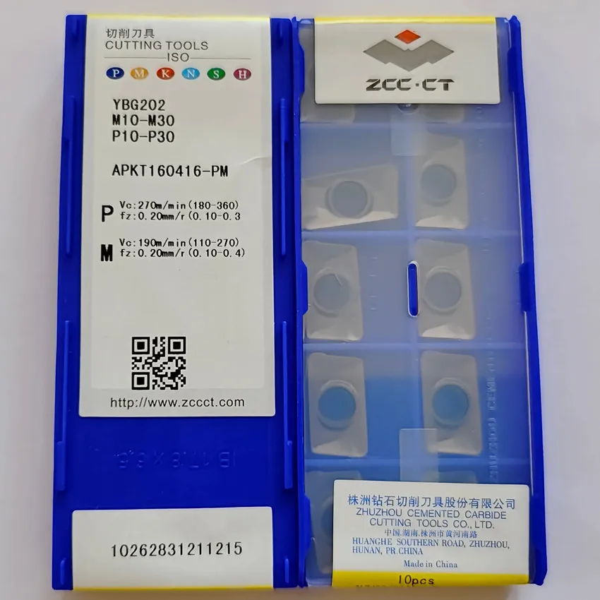 APKT160408-PM YBG202 / APKT160416-PM YBG202 ZCC.CT Cutting Tools CNC blade Carbide Inserts Original 10PCS/BOX
APKT160408-PM YBG202 / APKT160416-PM YBG202 ZCC.CT Cutting Tools CNC blade Carbide Inserts Original 10PCS/BOX