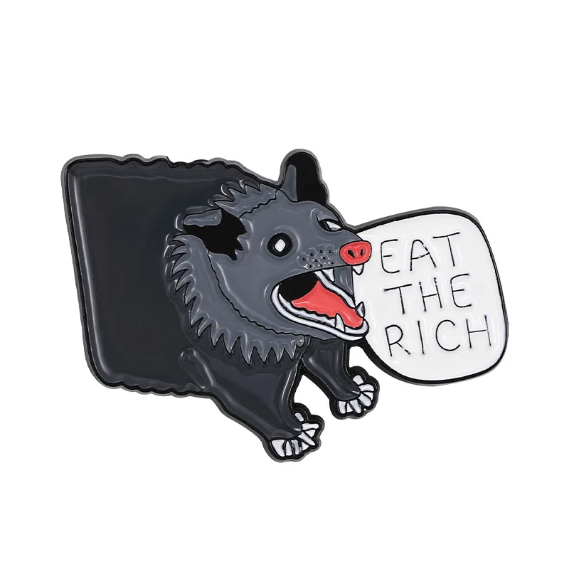 Cartoon Cute Black Wolf Letter Shape Paint Brooch Clothing Accessories Backpack Brooch Badge Lapel Pin
Cartoon Cute Black Wolf Letter Shape Paint Brooch Clothing Accessories Backpack Brooch Badge Lapel Pin