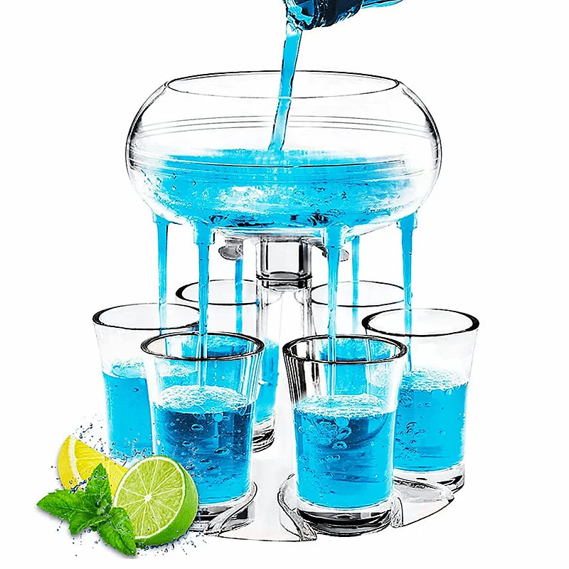 Liquor Dispenser 6 Shot Glass Wine Whisky Beer Dispenser Holder Drinking Games Tools for Christmas Home Party Bar Dropshipping
Liquor Dispenser 6 Shot Glass Wine Whisky Beer Dispenser Holder Drinking Games Tools for Christmas Home Party Bar Dropshipping