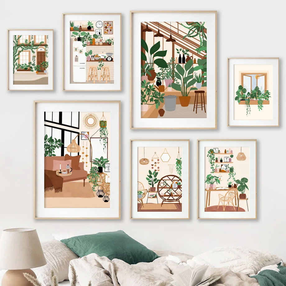 Abstract Boho Tropical Green Plant Leaf Wall Art Canvas Painting Nordic Posters And Prints Wall Pictures For Living Room Decor
Abstract Boho Tropical Green Plant Leaf Wall Art Canvas Painting Nordic Posters And Prints Wall Pictures For Living Room Decor