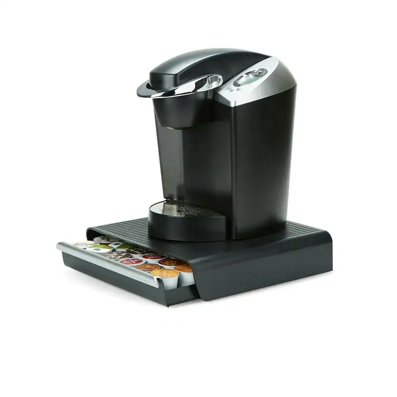 

Capacity Single Serve Coffee Pod Drawer Station, 13.19 x 12.91 x 2.83 inches, Black