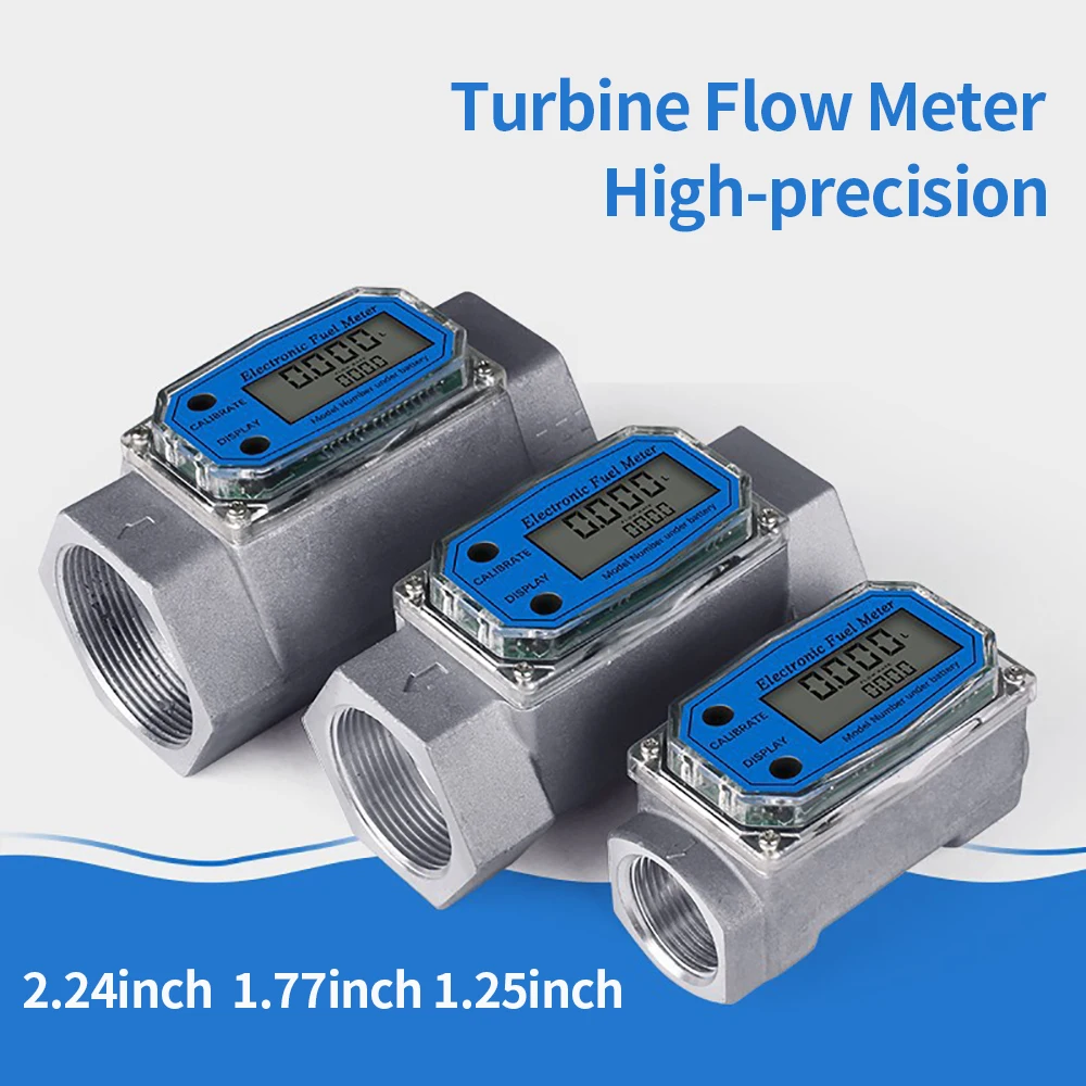 Electronic Turbine Flow Count High-precision Digital Liquid Crystal Diesel Gasoline Methanol Flow Meter Liquid Water Measurement
Electronic Turbine Flow Count High-precision Digital Liquid Crystal Diesel Gasoline Methanol Flow Meter Liquid Water Measurement