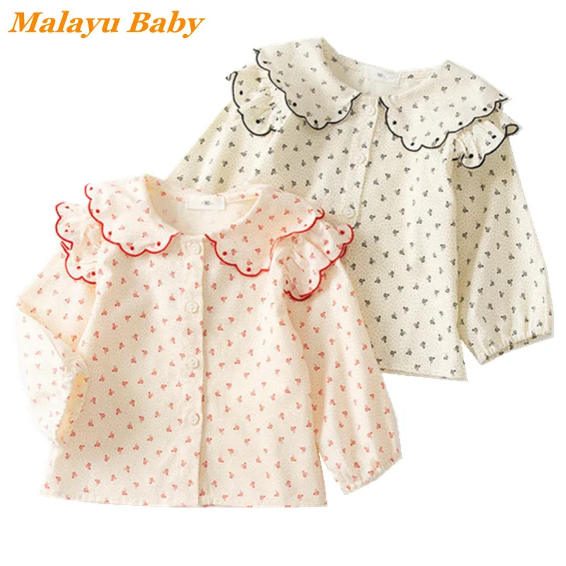 MALAYU BABY Fashion Toddler Girl Long-Sleeved Shirt 2022 Spring Summer New Lapel Floral Cardigan Blouse 1-6 Year Child Clothing
MALAYU BABY Fashion Toddler Girl Long-Sleeved Shirt 2022 Spring Summer New Lapel Floral Cardigan Blouse 1-6 Year Child Clothing