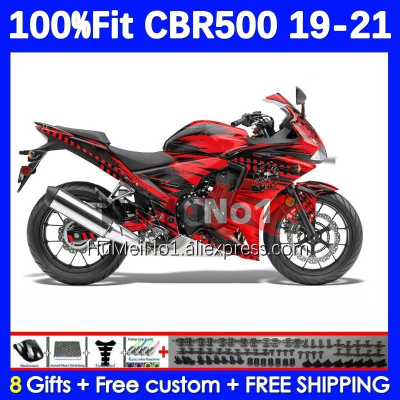 

Injection Body For HONDA CBR500R black red CBR500 CBR 500 R C 500R RR 191No.91 500CC CBR-500R 19 20 21 2019 2020 2021 Fairing