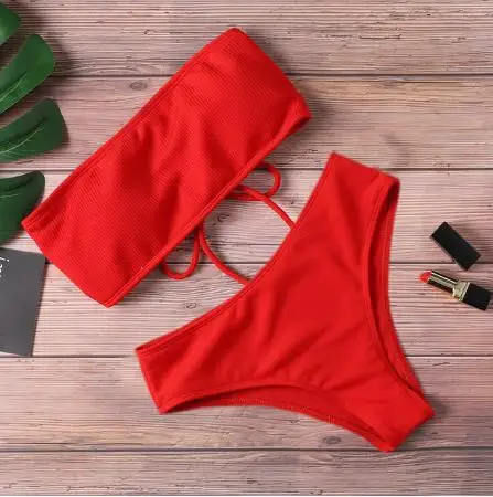 2023 New Bikini High Waist Strapless Sexy Women's Bikini Swimwear, Pure Color Padded Bathing Swimsuit
2023 New Bikini High Waist Strapless Sexy Women's Bikini Swimwear, Pure Color Padded Bathing Swimsuit
