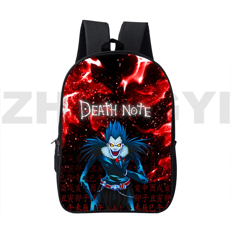 Модный 16-дюймовый мультяшный ежедневный рюкзак Shinigami Ryuk L Lawliet с 3d-рисунком из аниме, японские рюкзаки Death Note, дорожные школьные сумки для подростков
Модный 16-дюймовый мультяшный ежедневный рюкзак Shinigami Ryuk L Lawliet с 3d-рисунком из аниме, японские рюкзаки Death Note, дорожные школьные сумки для подростков