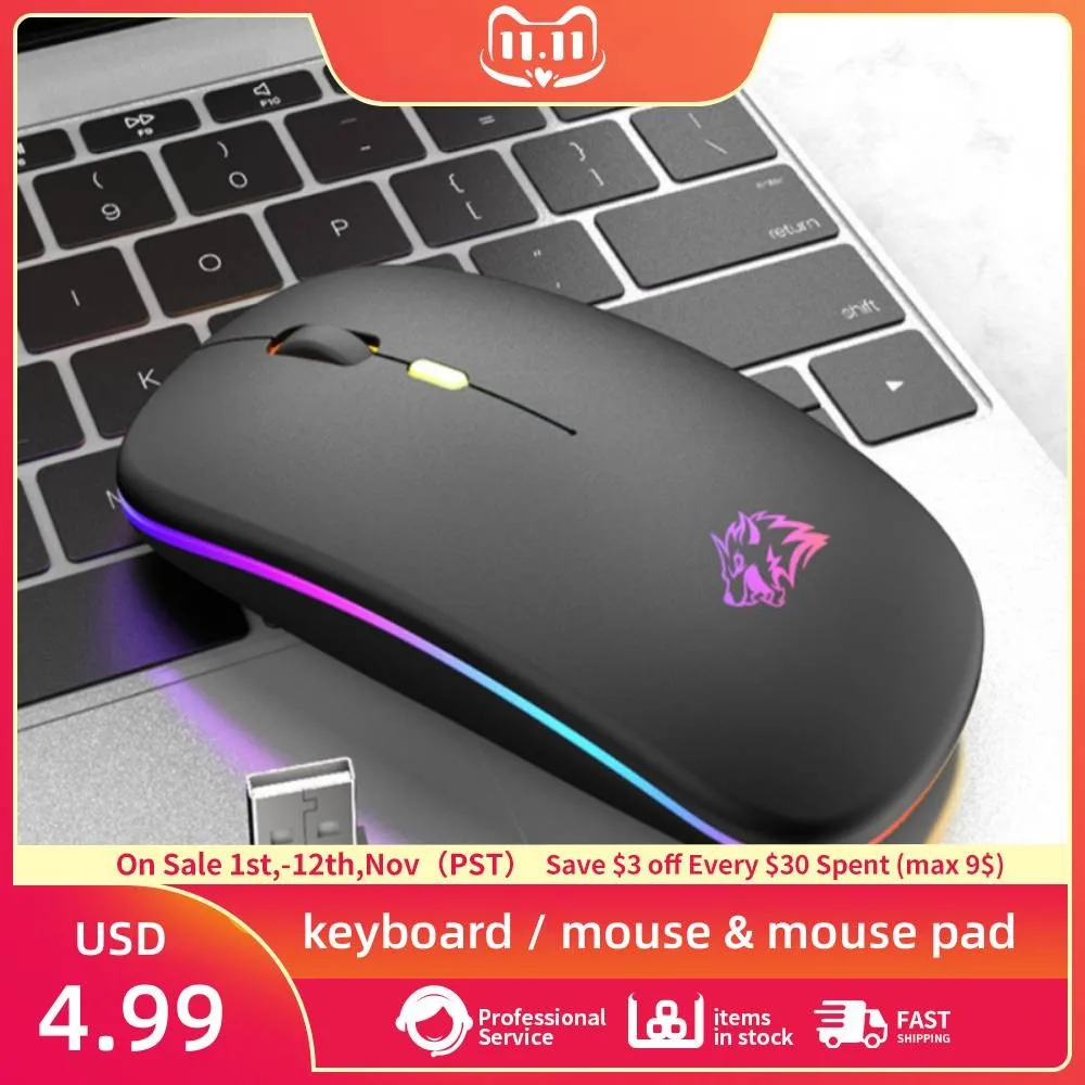 USB-мышь компьютерная аккумуляторная беспроводная со светодиодной подсветкой, 2,4 ГГц
USB-мышь компьютерная аккумуляторная беспроводная со светодиодной подсветкой, 2,4 ГГц