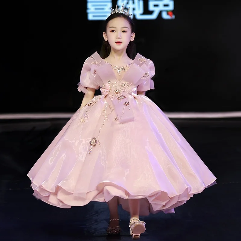 3-14 Years Lace Tulle Flower Girls Dresses Children Luxury Show Flower Princess Long Gown Elegant Party Wedding Evening Dress
3-14 Years Lace Tulle Flower Girls Dresses Children Luxury Show Flower Princess Long Gown Elegant Party Wedding Evening Dress