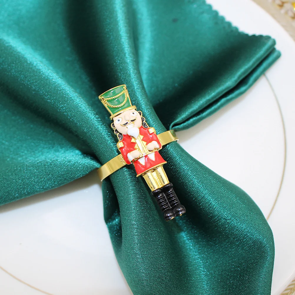 4 Pcs Grace Banquet Christmas Table Decoration Metal Nutcracker Shaped Napkin Holder
4 Pcs Grace Banquet Christmas Table Decoration Metal Nutcracker Shaped Napkin Holder