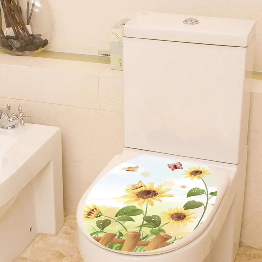 Butterfly Sunflower Bathroom Wall Sticker Home Decor Decoration Toilet Toilet Decals Waterproof Stickers Wall Lid O6M2
Butterfly Sunflower Bathroom Wall Sticker Home Decor Decoration Toilet Toilet Decals Waterproof Stickers Wall Lid O6M2