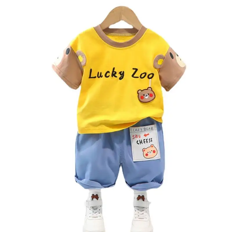 Summer Baby girl boy clothes Toddler fashion cartoon infant outfits Embroidered print T-shirts+shorts 2pcs kids bebes tracksuits
Summer Baby girl boy clothes Toddler fashion cartoon infant outfits Embroidered print T-shirts+shorts 2pcs kids bebes tracksuits
