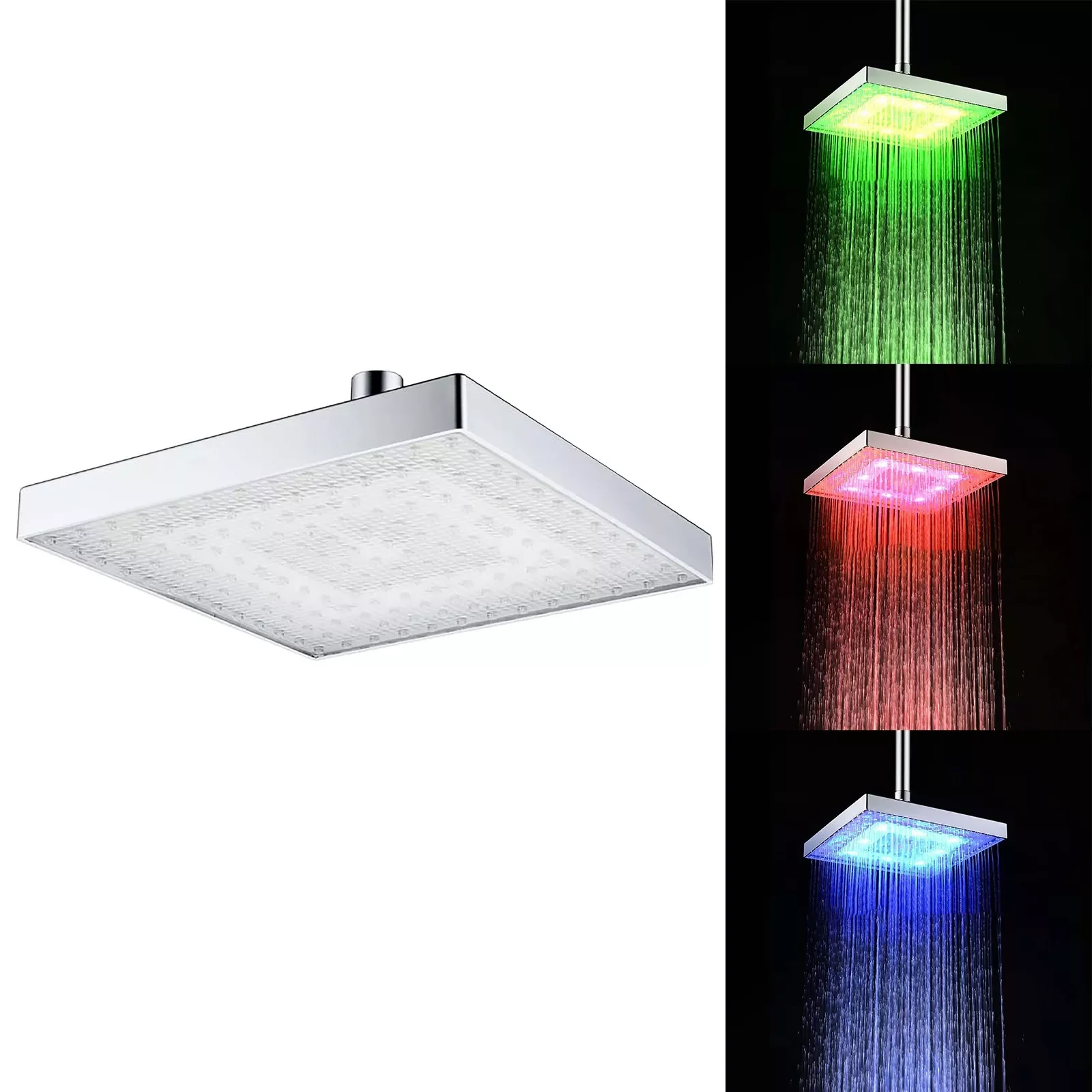 Rain Shower Head with Extension And Handheld Spray LED Shower Head Temperature 3 Color Changing 8 Inch Led Lights Shower Head
Rain Shower Head with Extension And Handheld Spray LED Shower Head Temperature 3 Color Changing 8 Inch Led Lights Shower Head