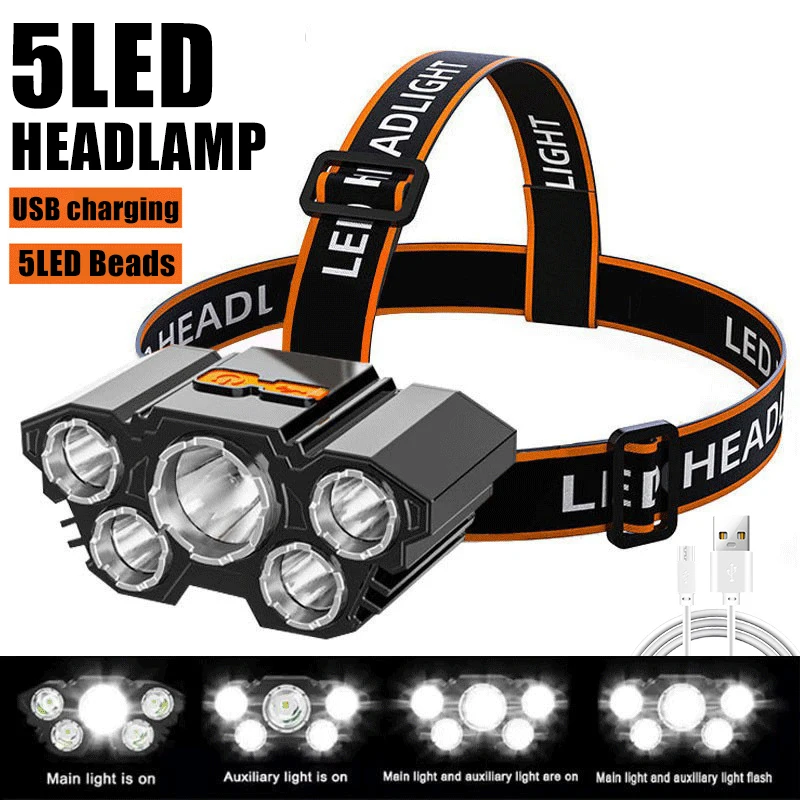 5 LED KDULIT Налобных Фонарей 
5 LED KDULIT Налобных Фонарей