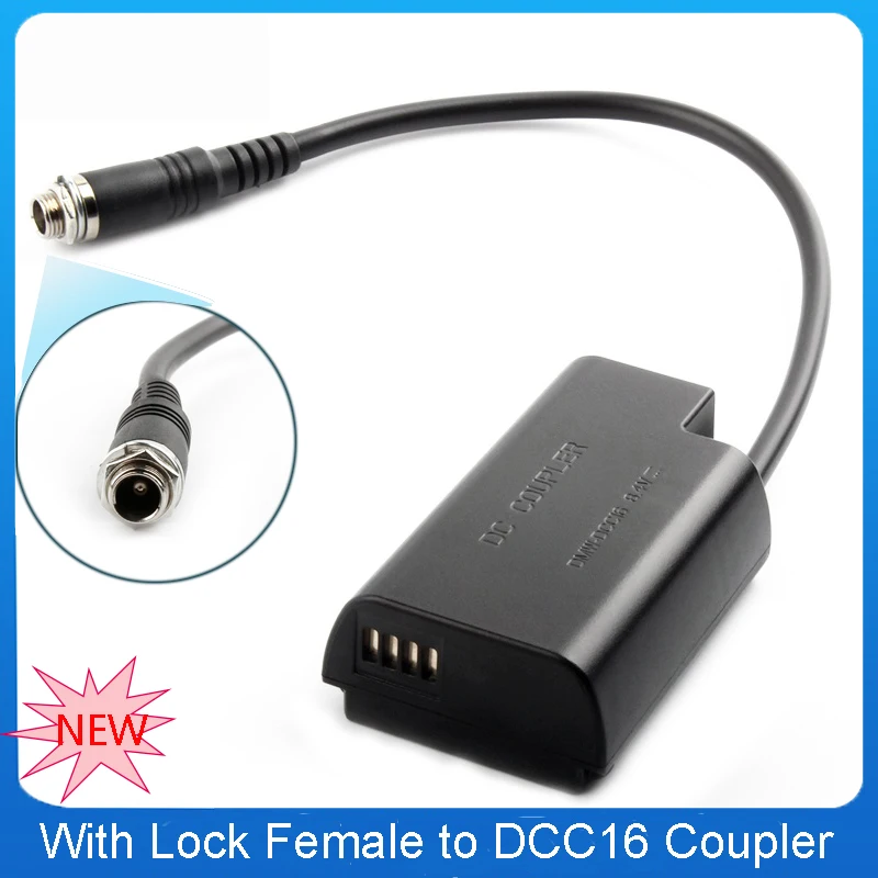 DMW-BLJ31 Dummy Battery to With Lock Female DMW DCC16 DC Coupler for Panasonic LUMIX S1 S1M S1R S1RM S1H Lumix S1 Series Camera 
DMW-BLJ31 Dummy Battery to With Lock Female DMW DCC16 DC Coupler for Panasonic LUMIX S1 S1M S1R S1RM S1H Lumix S1 Series Camera