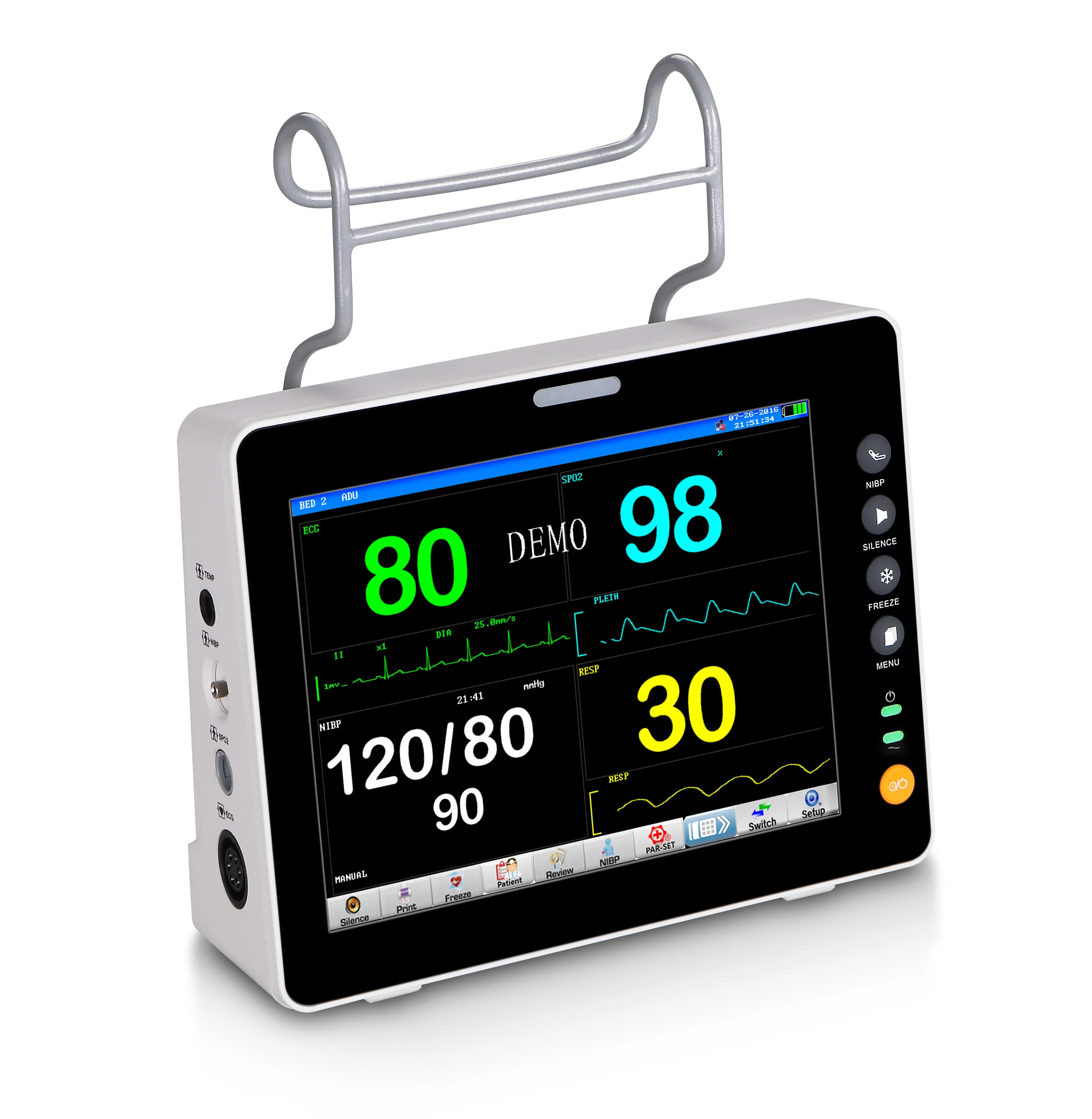 Human use 8in monitor multi-parameter medical emergency equipments free shipping
Human use 8in monitor multi-parameter medical emergency equipments free shipping