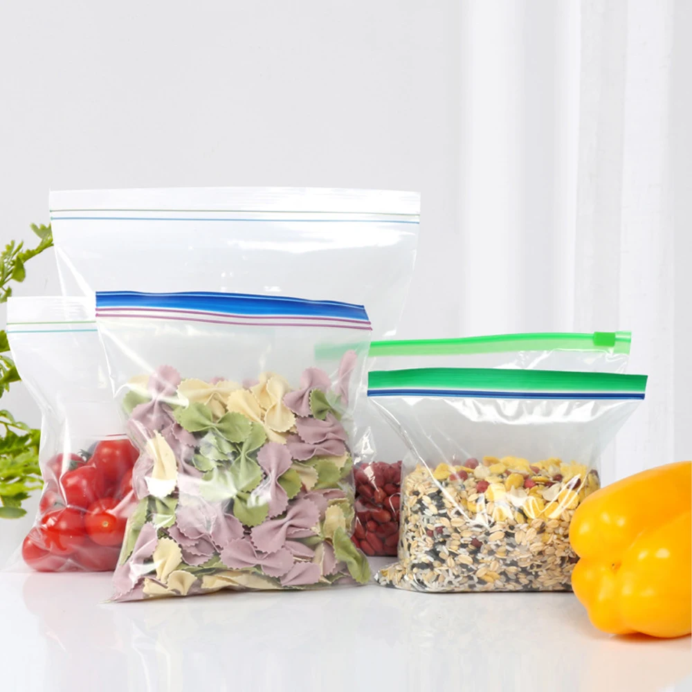 Food Fresh-keeping Bag Reusable Leakproof Ziplock Bags Fruit Vegetable Sealed Freezer Container Kitchen Refrigerator Organizer
Food Fresh-keeping Bag Reusable Leakproof Ziplock Bags Fruit Vegetable Sealed Freezer Container Kitchen Refrigerator Organizer