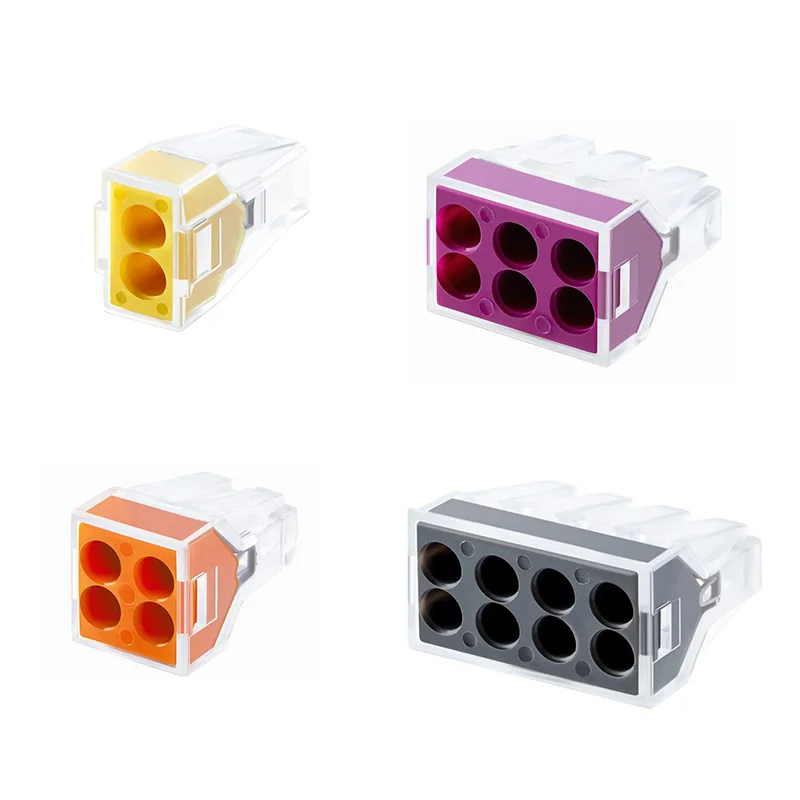 10PCS 773 Wall-Nut 2/4/6/8 Port Conductor Combination Electrical Push Wire Cable Connector
10PCS 773 Wall-Nut 2/4/6/8 Port Conductor Combination Electrical Push Wire Cable Connector