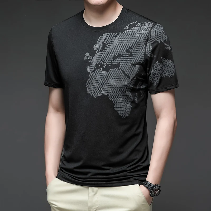 2022 summer ice silk short-sleeved t-shirt men's summer thin section loose fitness quick-drying clothes men's T-shirt breathable
2022 summer ice silk short-sleeved t-shirt men's summer thin section loose fitness quick-drying clothes men's T-shirt breathable