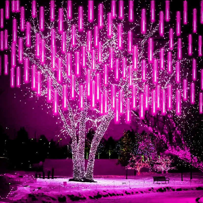 Christmas LED Light Outdoor Meteor Shower Lights Falling Rain Lights Snow Falling Icicle Lights for Xmas Tree Party Decoration
Christmas LED Light Outdoor Meteor Shower Lights Falling Rain Lights Snow Falling Icicle Lights for Xmas Tree Party Decoration