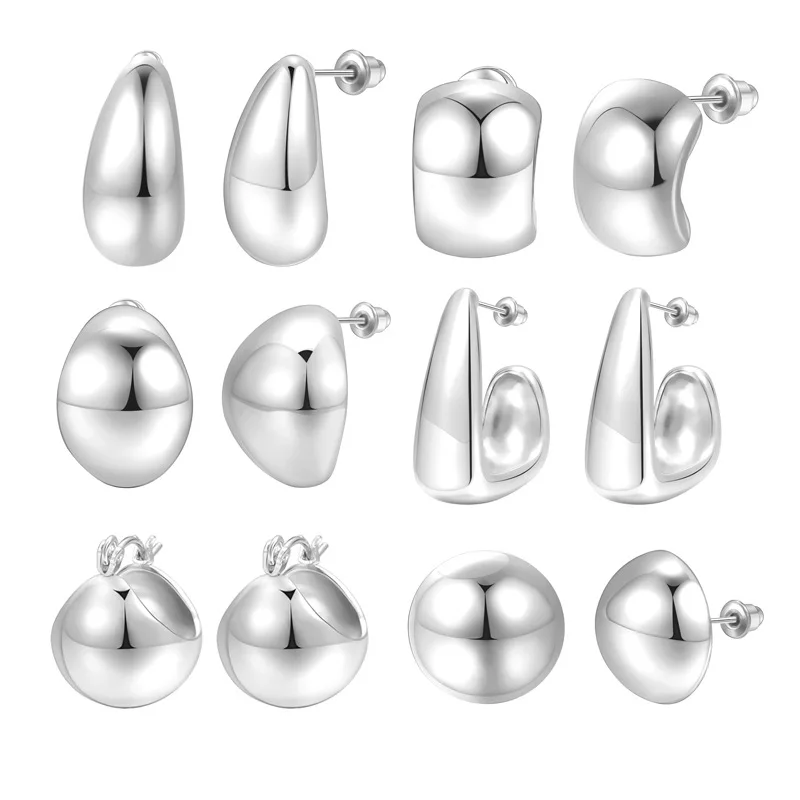 Teardrop Bottega Earrings Dupes Jewelry Silver Gold Hoop C-Earrings Women's Hypoallergenic 14/18K Lightweight Waterdrop Earring
Teardrop Bottega Earrings Dupes Jewelry Silver Gold Hoop C-Earrings Women's Hypoallergenic 14/18K Lightweight Waterdrop Earring