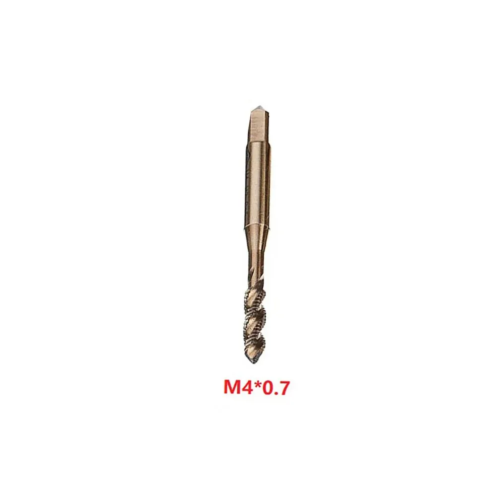 1 компл. Винтовой кран HSS-Co Cobalt M35 станок Sprial Flutes Tap Метрическая резьба винтовой кран Электроинструмент сверло аксессуары
1 компл. Винтовой кран HSS-Co Cobalt M35 станок Sprial Flutes Tap Метрическая резьба винтовой кран Электроинструмент сверло аксессуары