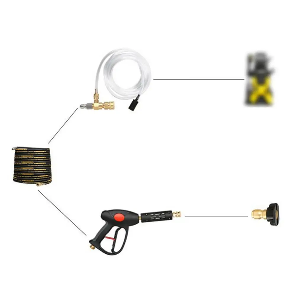 Pressure Washer Adjustable 3/8 Inch Chemical Soap Injector Syphon Hose Set for Pressure Washer
Pressure Washer Adjustable 3/8 Inch Chemical Soap Injector Syphon Hose Set for Pressure Washer