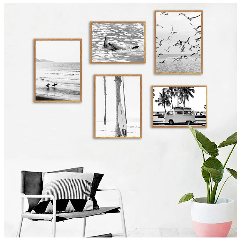 Surf Poster California Wall Art Black and White Ocean Print Beach Canvas Painting Surfing Coastal Decor for Living Room
Surf Poster California Wall Art Black and White Ocean Print Beach Canvas Painting Surfing Coastal Decor for Living Room