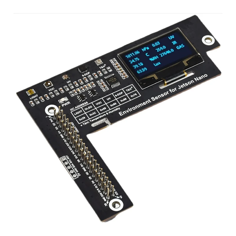 Датчик окружающей среды для Jetson Nano Eco Sensor, плата расширения I2C интерфейс связи специально для Jetson Nano
Датчик окружающей среды для Jetson Nano Eco Sensor, плата расширения I2C интерфейс связи специально для Jetson Nano