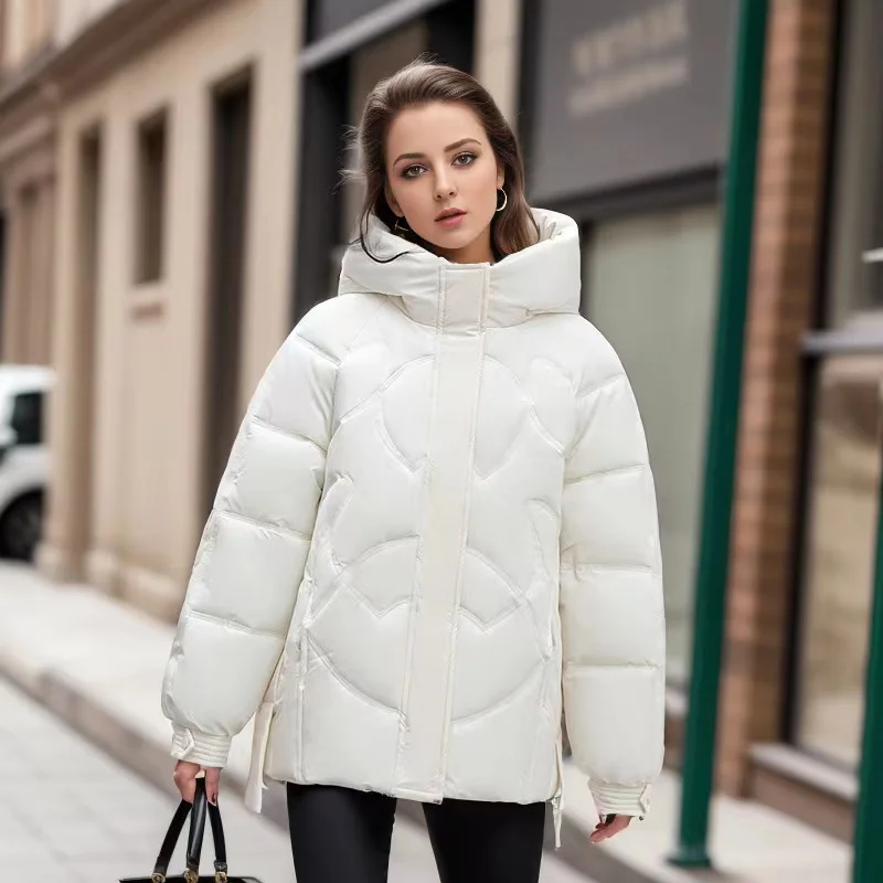 2023 Winter Women's Cold Coat Fashion Loose Hooded Pockets Zippers Jacket Vintage Soft Warm Long-Sleeved Down Cotton Coat New
2023 Winter Women's Cold Coat Fashion Loose Hooded Pockets Zippers Jacket Vintage Soft Warm Long-Sleeved Down Cotton Coat New