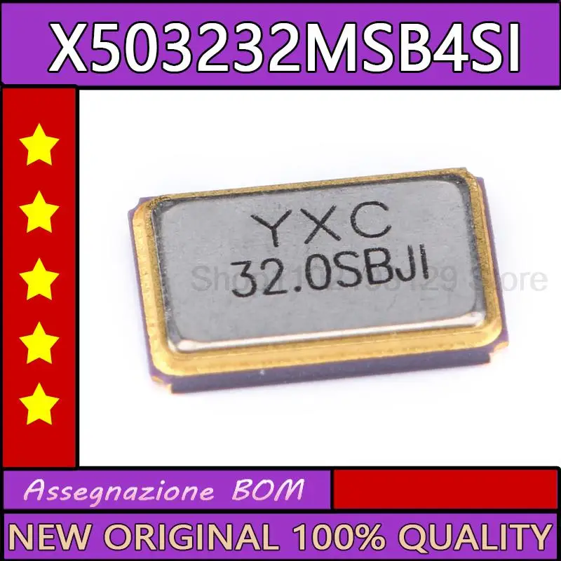 5 шт./лот 5032 чип пассивный кварцевый генератор/ysx531sl 32 МГц 10ppm 20pF x503232msb4si 4-контактный
5 шт./лот 5032 чип пассивный кварцевый генератор/ysx531sl 32 МГц 10ppm 20pF x503232msb4si 4-контактный