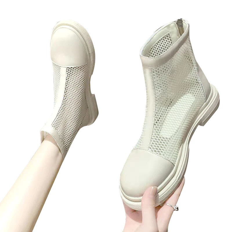 Mesh Boots Summer Martin Boots Women's Thin Breathable All-match Mesh Shoes Women's Hollow Mesh Summer Short Boots Women
Mesh Boots Summer Martin Boots Women's Thin Breathable All-match Mesh Shoes Women's Hollow Mesh Summer Short Boots Women