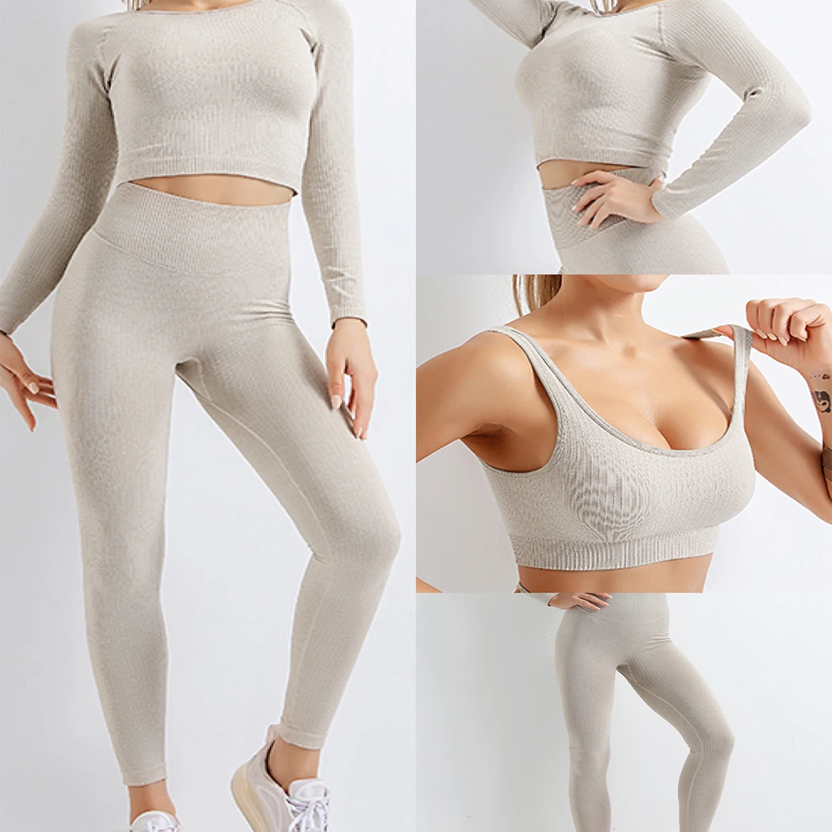 1/2/3 шт., бесшовный Женский комплект для йоги
1/2/3 шт., бесшовный Женский комплект для йоги