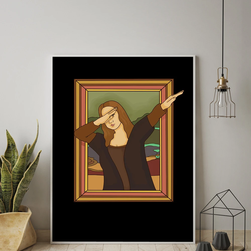 Dabbing Mona Lisa Poster Repeat Quote Canvas Painting Funny Nordic Art Print Eat Sleep Wall Picture For Living Room Home Decor
Dabbing Mona Lisa Poster Repeat Quote Canvas Painting Funny Nordic Art Print Eat Sleep Wall Picture For Living Room Home Decor