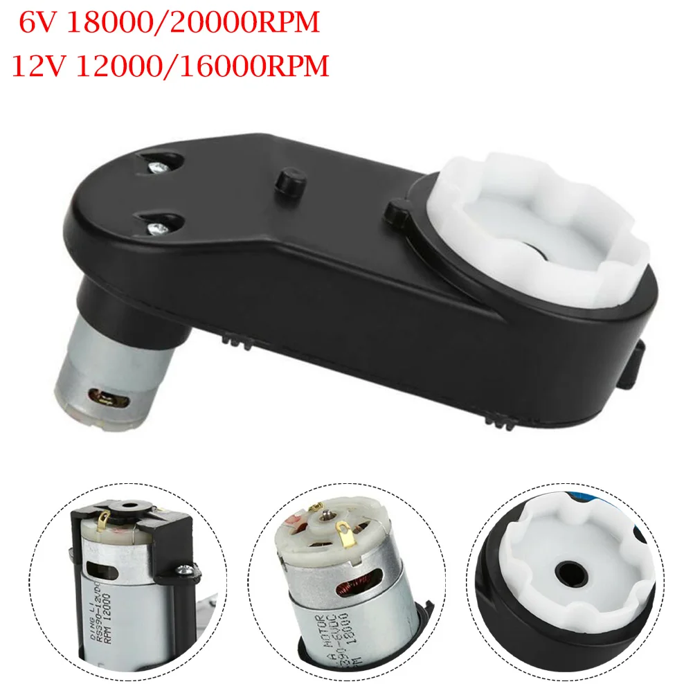 Adjustable Speed Electric Gearbox 6/12V 12000-20000RPM Bass Motor Gear Box Replacement Accessories For Kids Car Toy Spare Parts
Adjustable Speed Electric Gearbox 6/12V 12000-20000RPM Bass Motor Gear Box Replacement Accessories For Kids Car Toy Spare Parts