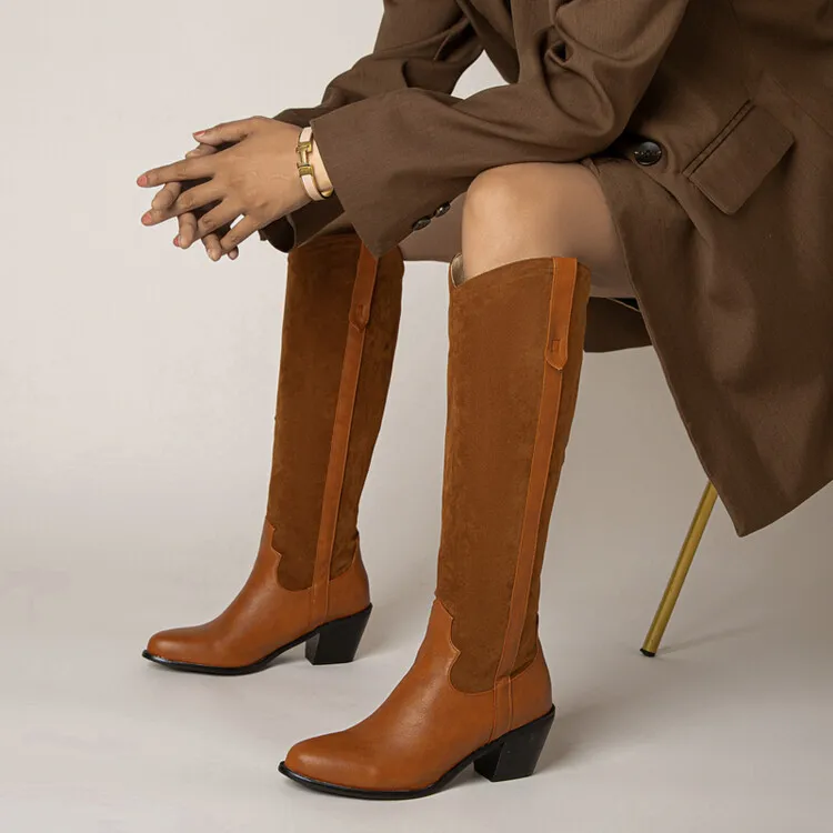 ippeum Cowboy Boots Women Designer Western Boots Autumn Winter New Pointed Toe Stitching High Chunky Heel Boots Sleeve Ladies Pl
ippeum Cowboy Boots Women Designer Western Boots Autumn Winter New Pointed Toe Stitching High Chunky Heel Boots Sleeve Ladies Pl