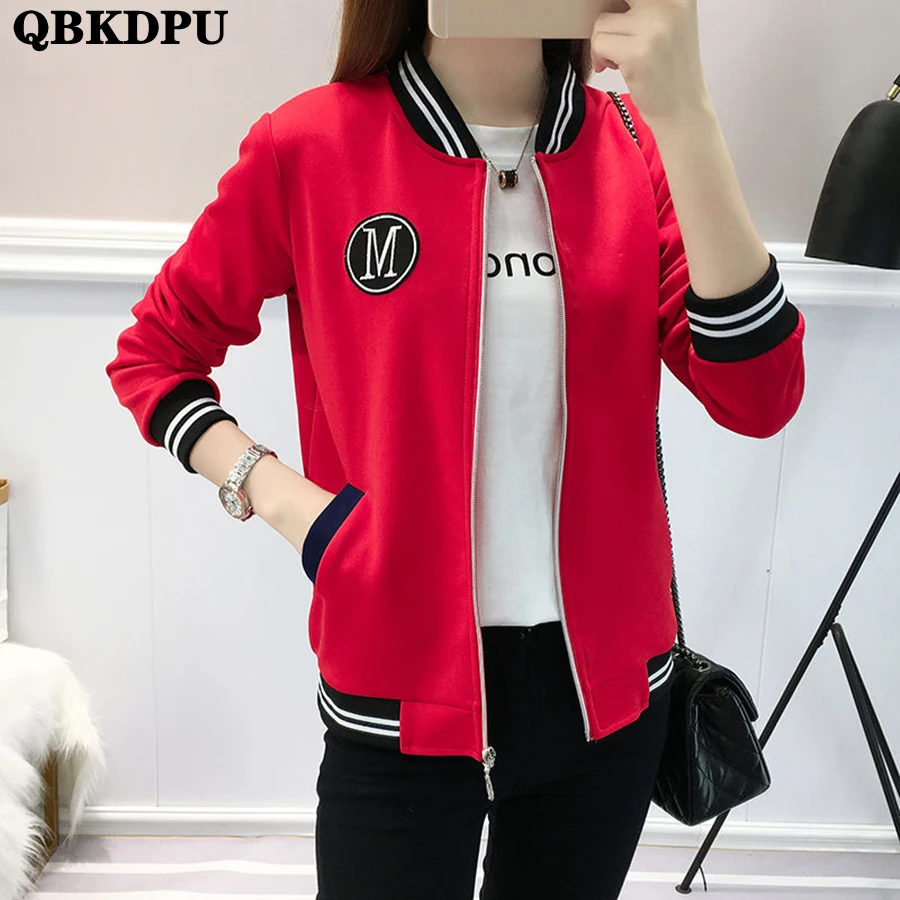 Oversize 5XL Loose Cropped Baseball Jacket Red Women Spring Fall Coat Casual Korean Casaco Long Sleeve Chaquetas Varsity Outwear
Oversize 5XL Loose Cropped Baseball Jacket Red Women Spring Fall Coat Casual Korean Casaco Long Sleeve Chaquetas Varsity Outwear