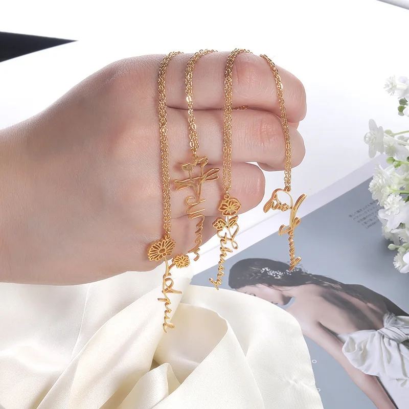 The New Gold Necklace For Women Korean Fashion Accessories Geometric English Alphabet Twelve Months Simple Souvenir Wholesale
The New Gold Necklace For Women Korean Fashion Accessories Geometric English Alphabet Twelve Months Simple Souvenir Wholesale