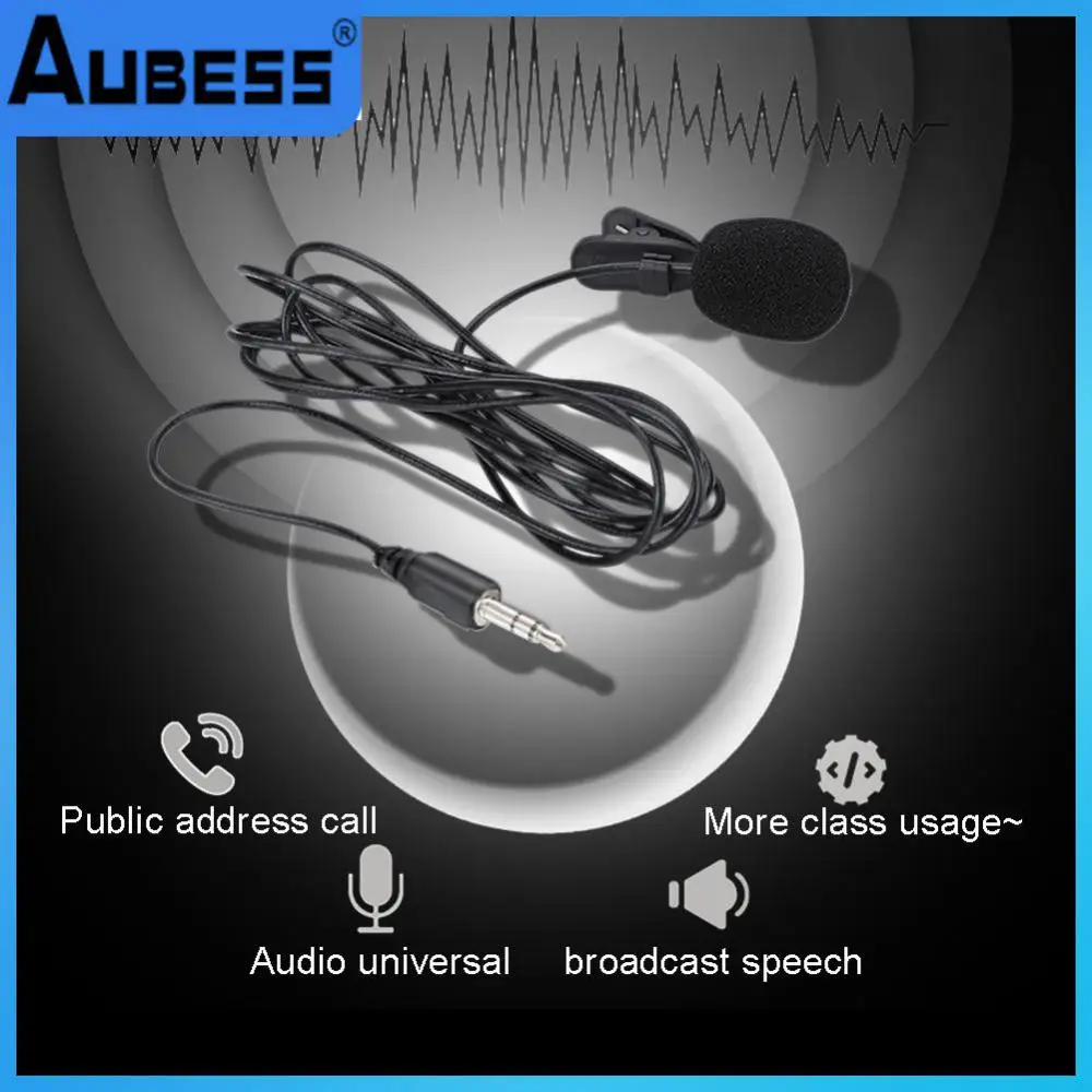Portable External 3.5mm Hands-Free Mini Wired Collar Clip Lapel Lavalier Microphone For PC Laptop Lound Speaker
Portable External 3.5mm Hands-Free Mini Wired Collar Clip Lapel Lavalier Microphone For PC Laptop Lound Speaker