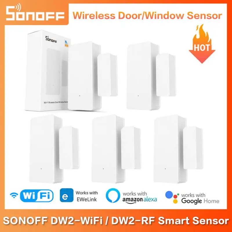 Датчик дистанционного управления для дверей/окон SONOFF DW2 Wi-Fi/ DW2-RF eWeLink поддержка