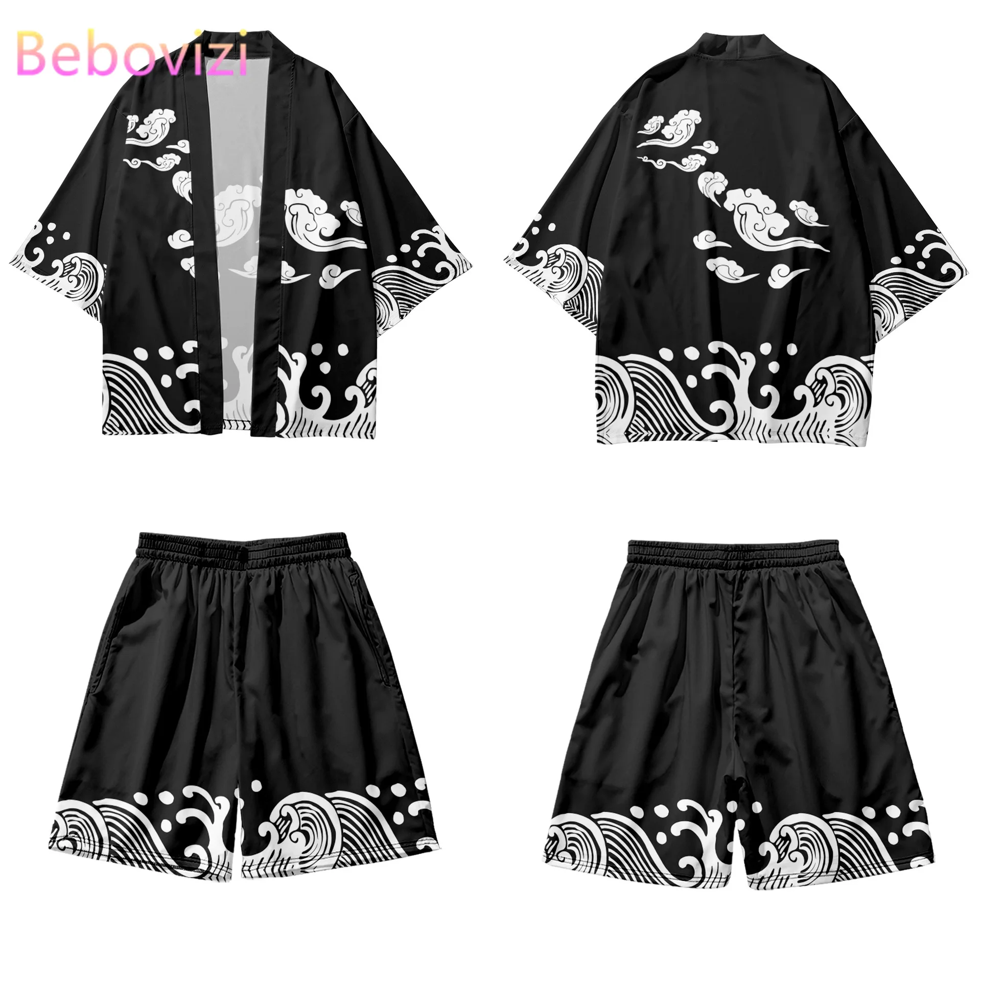 Trendy Popular Traditional Xiangyun Print Two-piece Suit Yukata Women Kimono Japanese Cardigan Men Haori Asian Robe
Trendy Popular Traditional Xiangyun Print Two-piece Suit Yukata Women Kimono Japanese Cardigan Men Haori Asian Robe