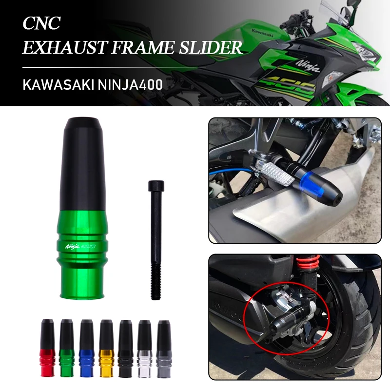 CNC Aluminum Motorcycle Exhaust Frame Slider Crash Pads Plug Guard Protector for KAWASAKI NINJA400
CNC Aluminum Motorcycle Exhaust Frame Slider Crash Pads Plug Guard Protector for KAWASAKI NINJA400